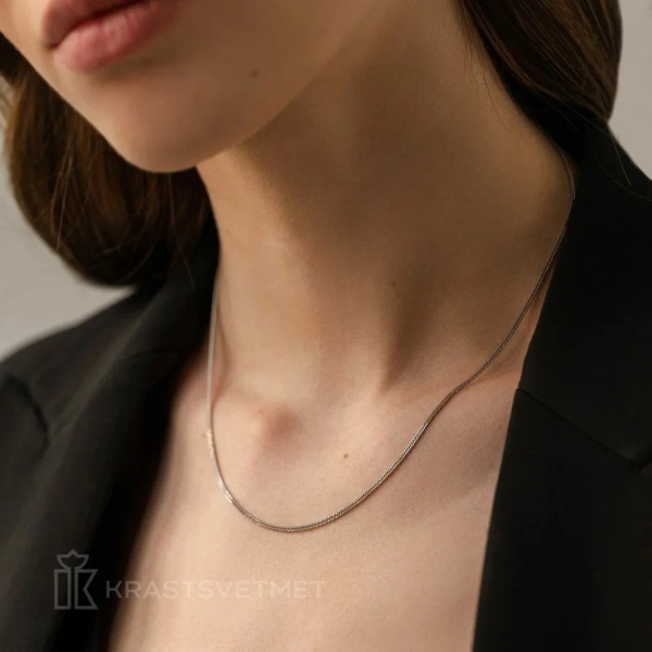 Цепь из серебра 925, плетение «Панцирь»